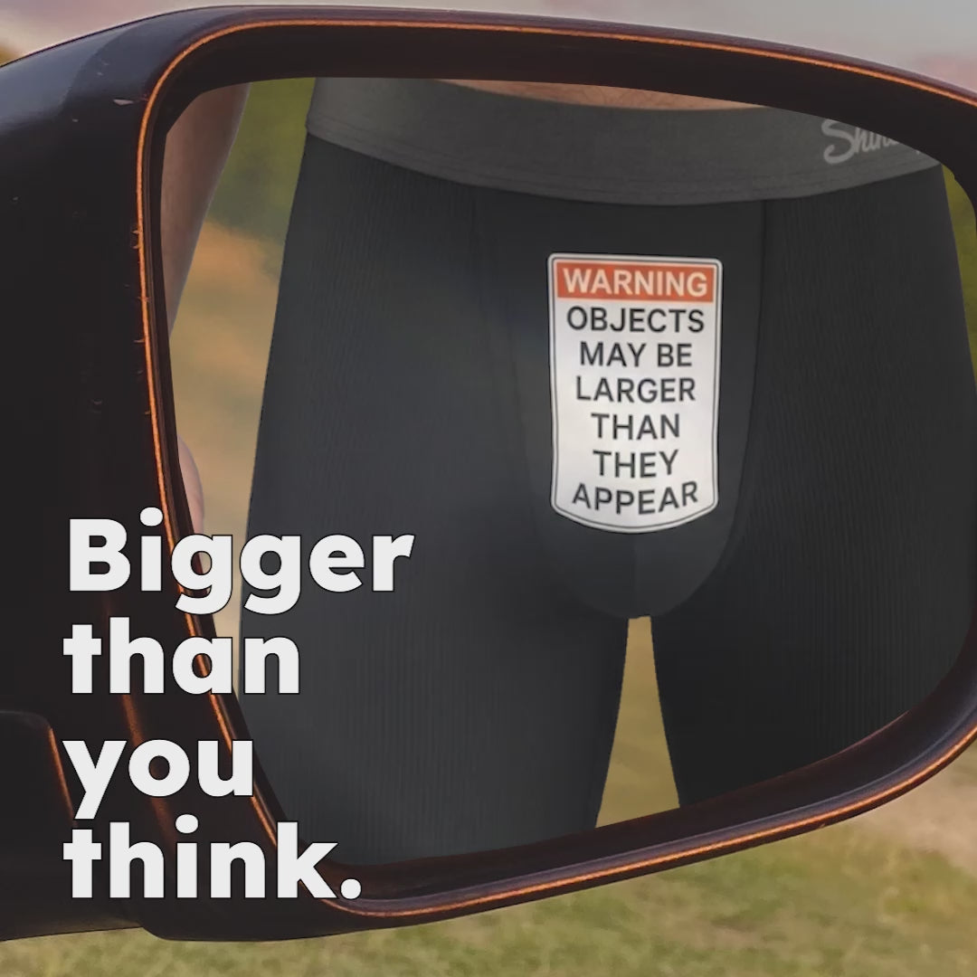 The Rear View | Size Warning Ball Hammock® Pouch Underwear With Fly - Shinesty