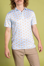 The Raining Brats & Dogs | Hot Dog Men’s Polo - Shinesty