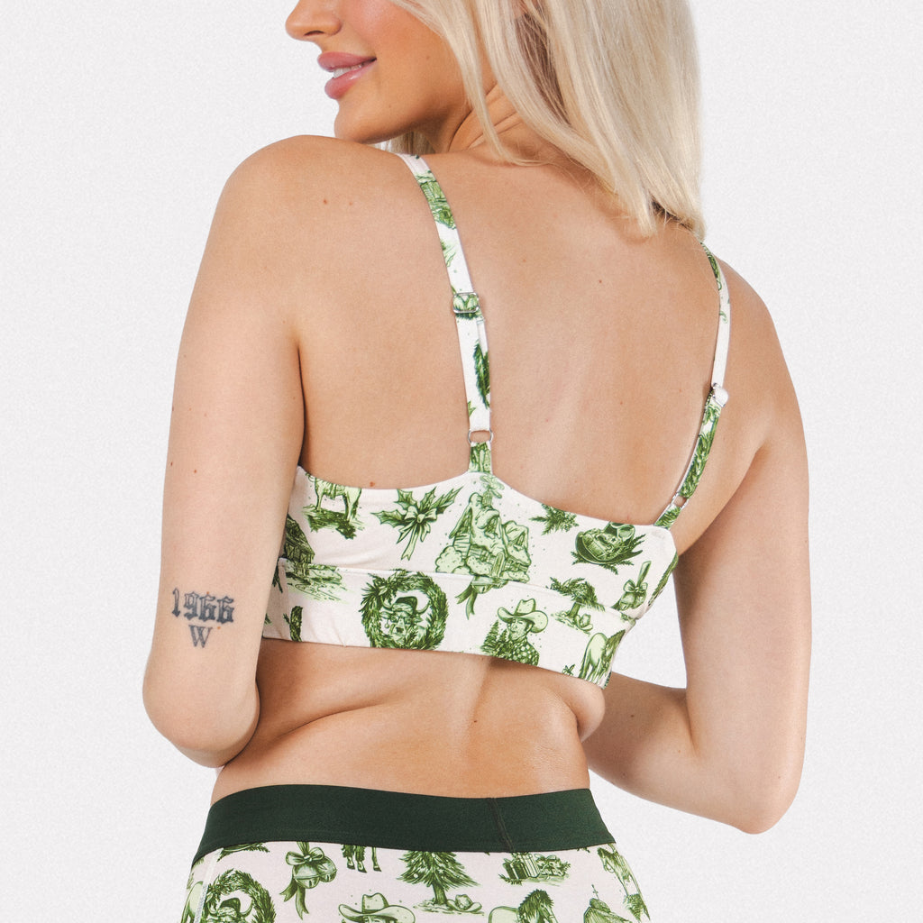 The Western Wonderland | Western Toile Boob Hammock™ Scoop Bralette - Shinesty