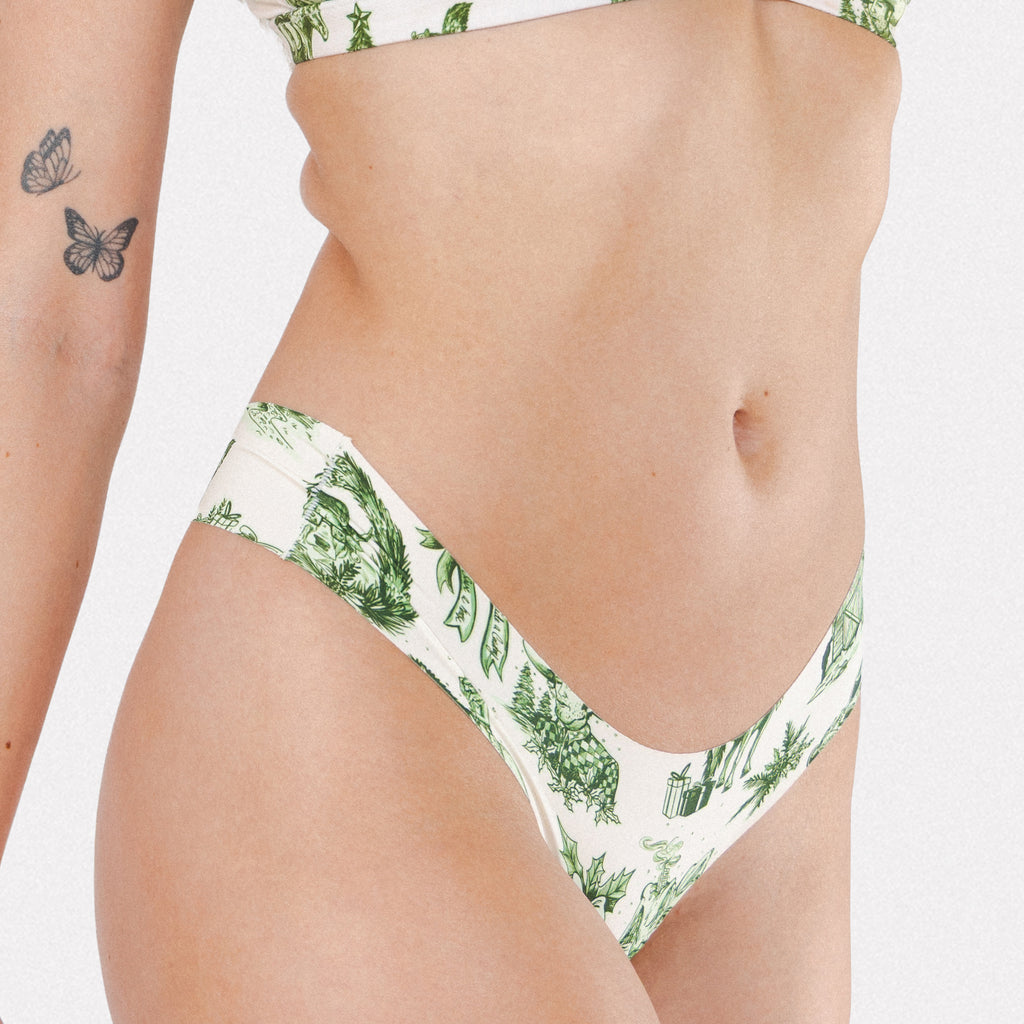 The Western Wonderland | Western Toile Seamless Thong - Shinesty
