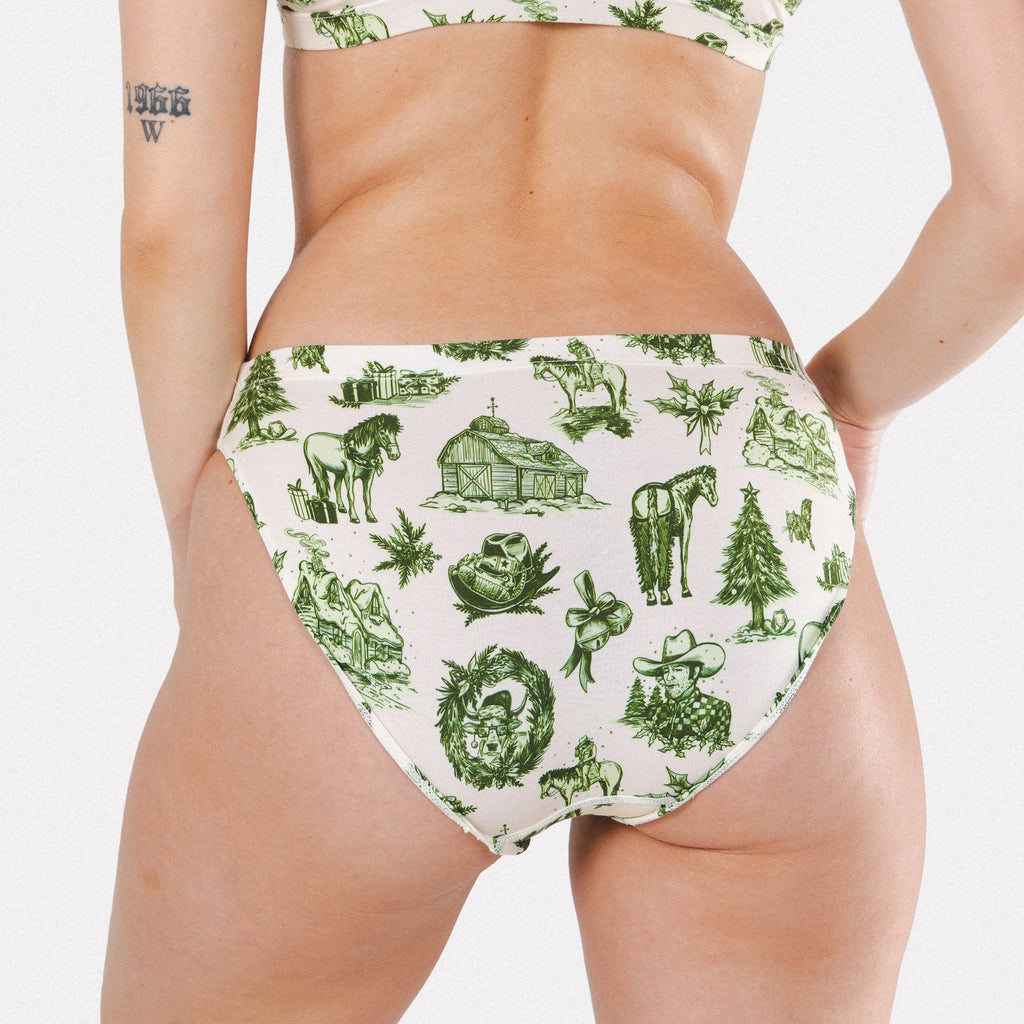 The Western Wonderland | Western Toile Modal Bikini Underwear - Shinesty