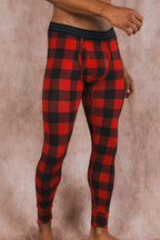 The Red & Black Lumberjack | Buffalo Check Ball Hammock® Long Johns - Shinesty