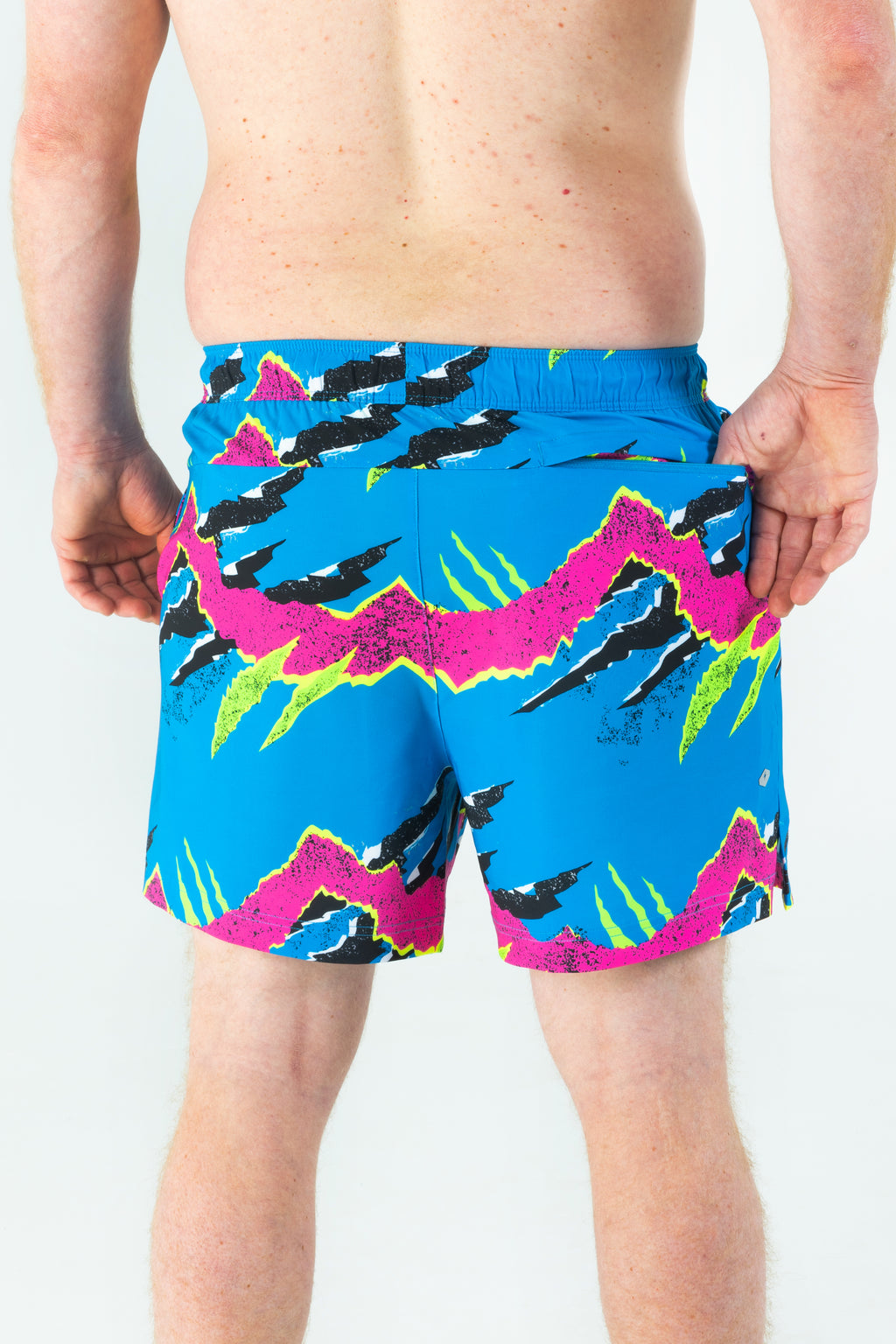 The Melted Popsicle | Retro Neon Ball Hammock® Pouch 5" Swim Trunks - Shinesty