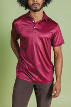 The Finish Line | Red Abstract Men’s Polo - Shinesty