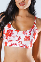 The Santa Slays | Christmas Toile Boob Hammock™ Scoop Bralette - Shinesty