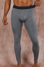 The Seattle Skyline | Heather Grey Ball Hammock® Long Johns - Shinesty