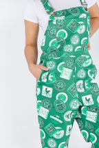 The Irish Pub | Green Irish Coasters Unisex Overalls - Shinesty