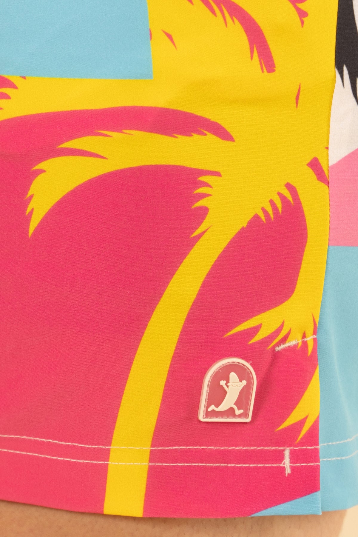 The SoCal Summer | Black and Pink Tropical Ball Hammock® Pouch 5" Swim Trunks - Shinesty