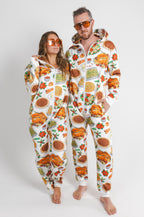 The Spread | White Thanksgiving Onesie - Shinesty