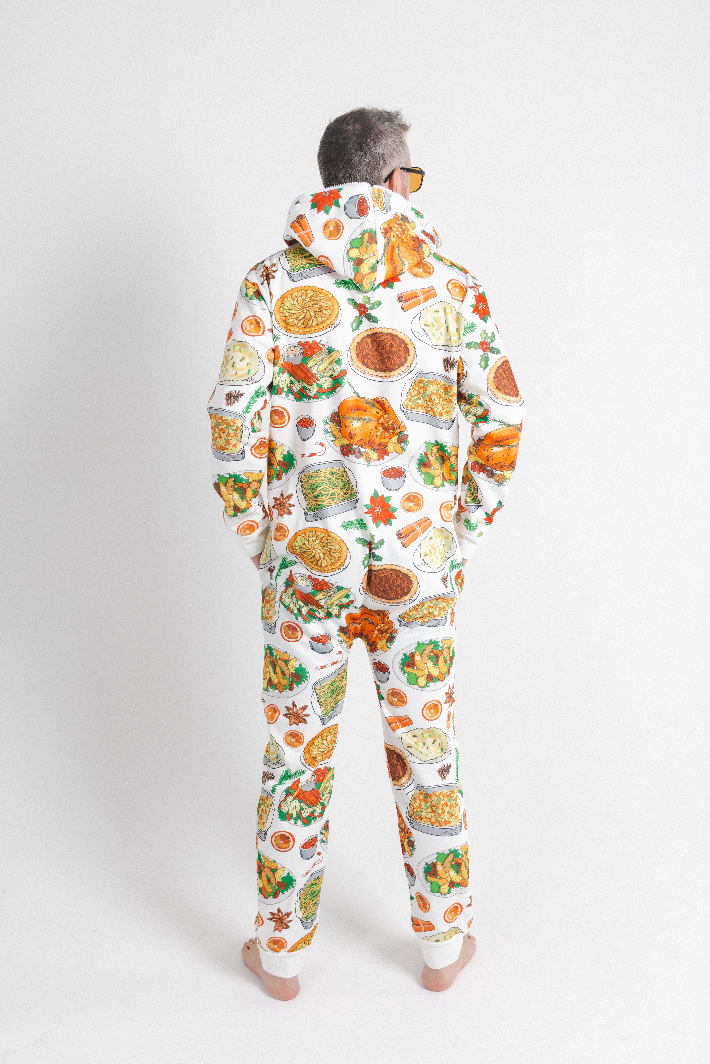 The Spread | White Thanksgiving Onesie - Shinesty