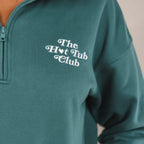 The Spruced Up | Green Sexy Terry™ Women’s Half Zip - Shinesty