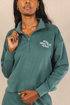 The Spruced Up | Green Sexy Terry™ Women’s Half Zip - Shinesty