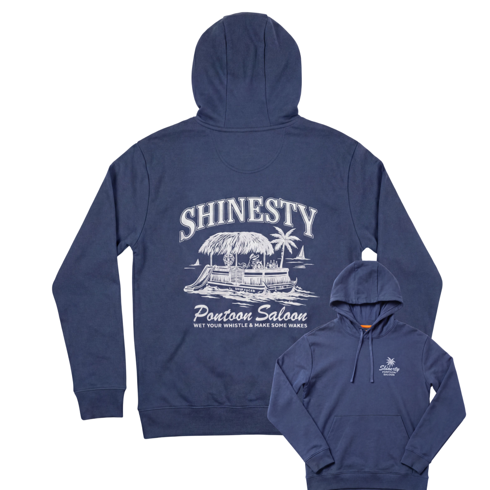 The Pontoon Saloon | Tiki Pontoon Sexy Terry™ Men’s Lounge Hoodie - Shinesty