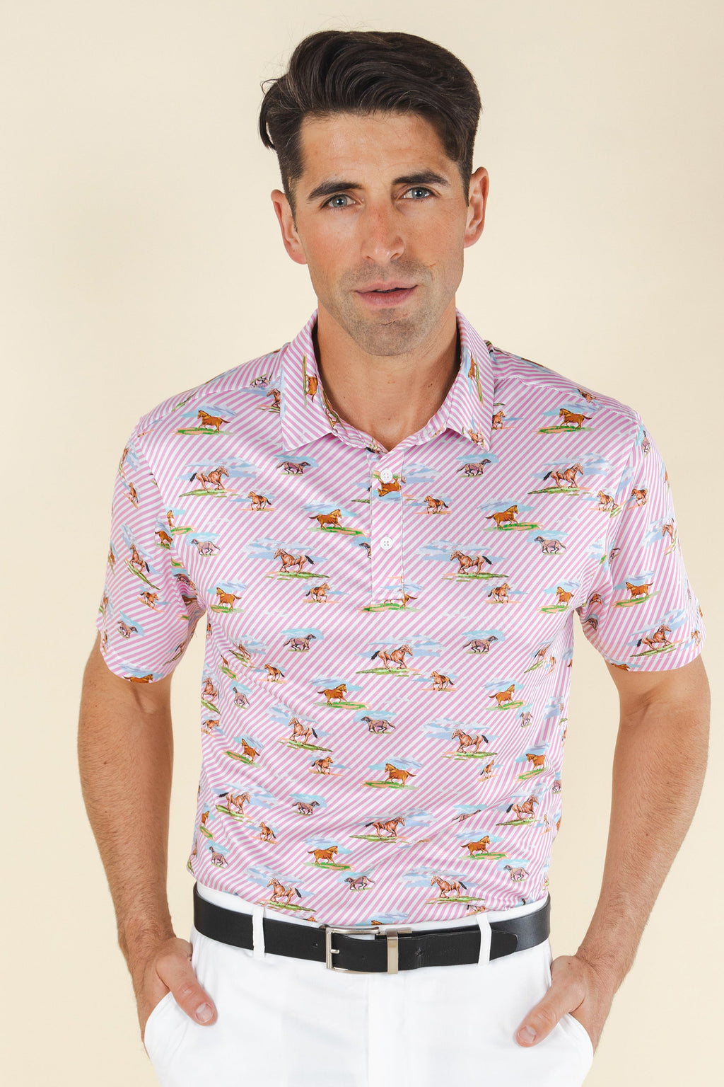 The Supreme Steed | Derby Horses Men’s Polo - Shinesty