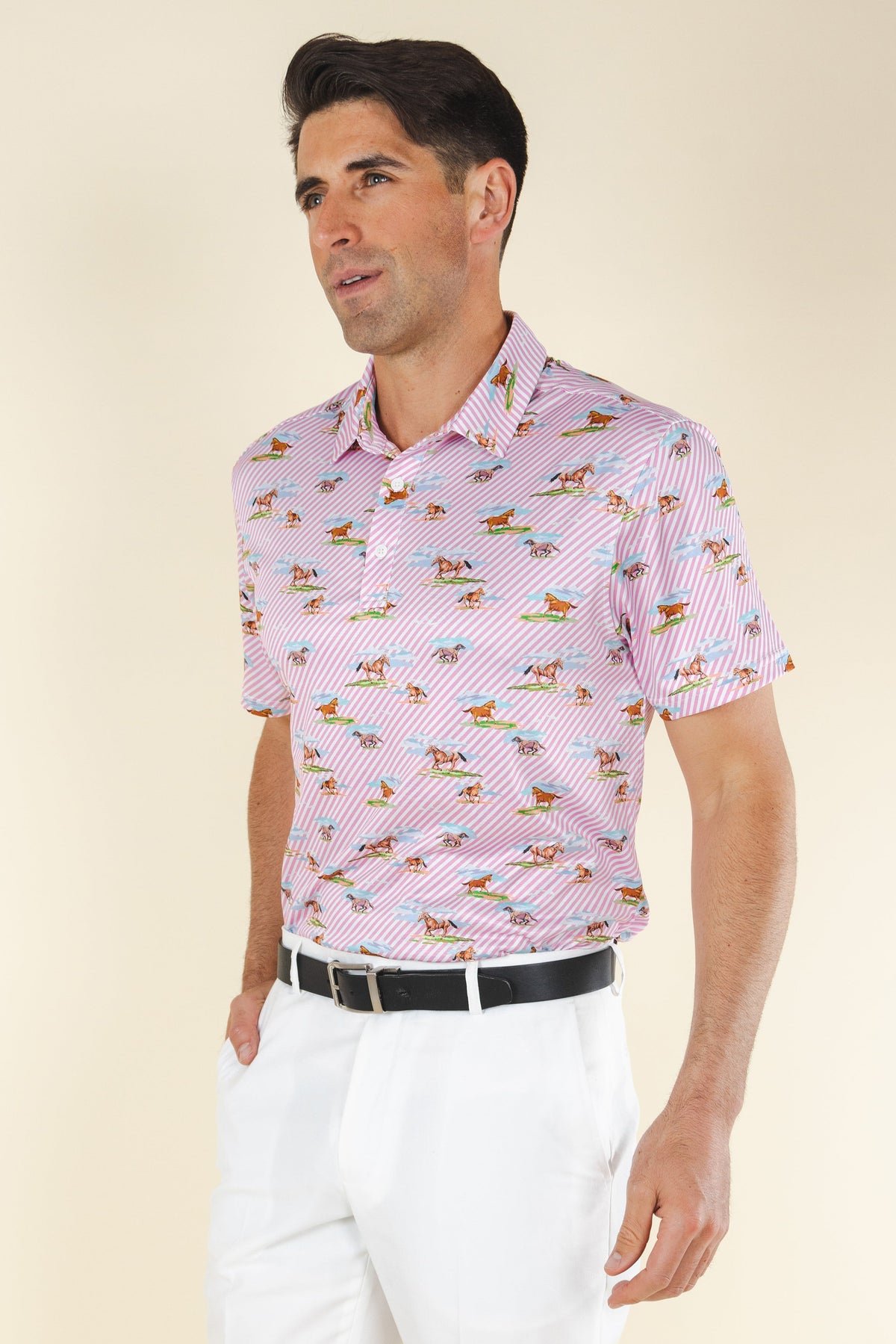 The Supreme Steed | Derby Horses Men’s Polo - Shinesty