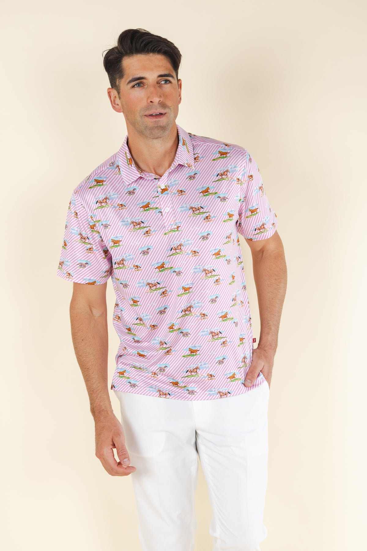 The Supreme Steed | Derby Horses Men’s Polo - Shinesty