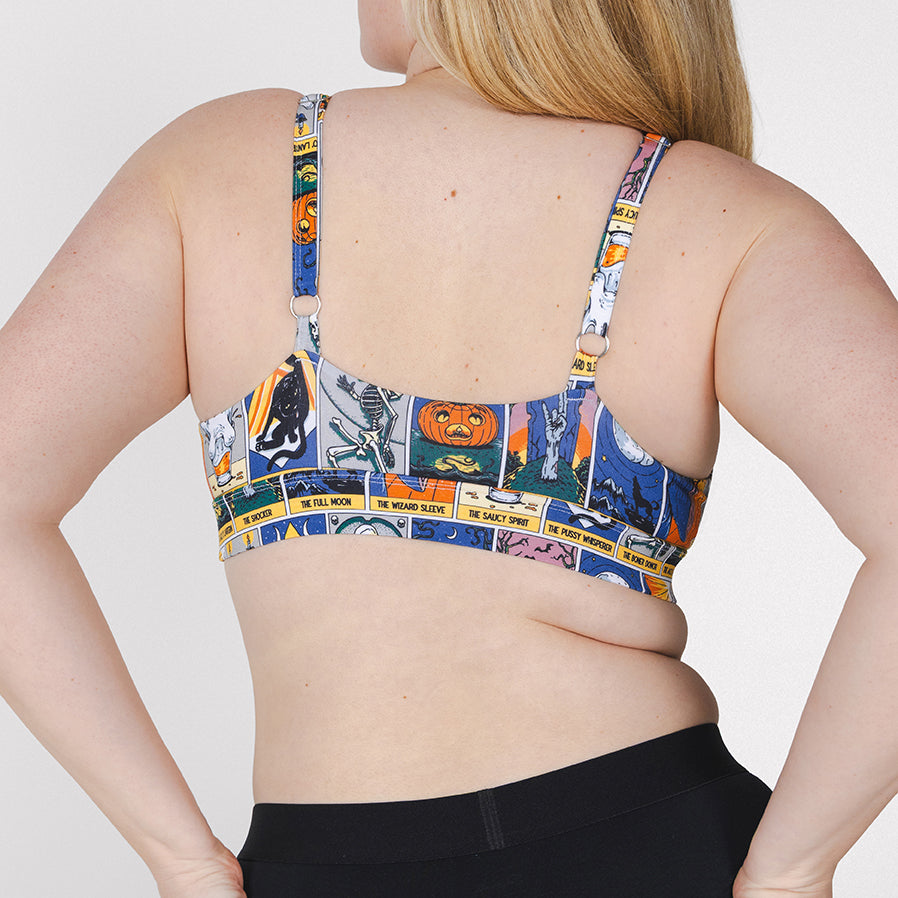 The Taboo | Tarot Cards Boob Hammock™ Plunge Bralette - Shinesty