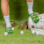 The 19th Hole | Golf Tournament Holes Heel Hammock™ Crew Socks - Shinesty
