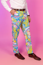 The April Showers | Abstract Paisley Suit Pants - Shinesty