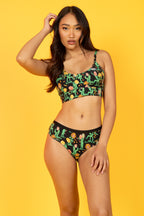 The Garden Of Breedin | Flower Print Cheeky Underwear - Shinesty