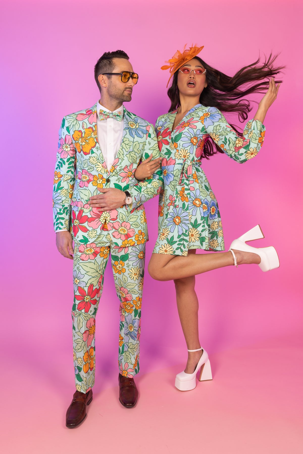 The Garden Party | Floral Derby Wrap Dress - Shinesty