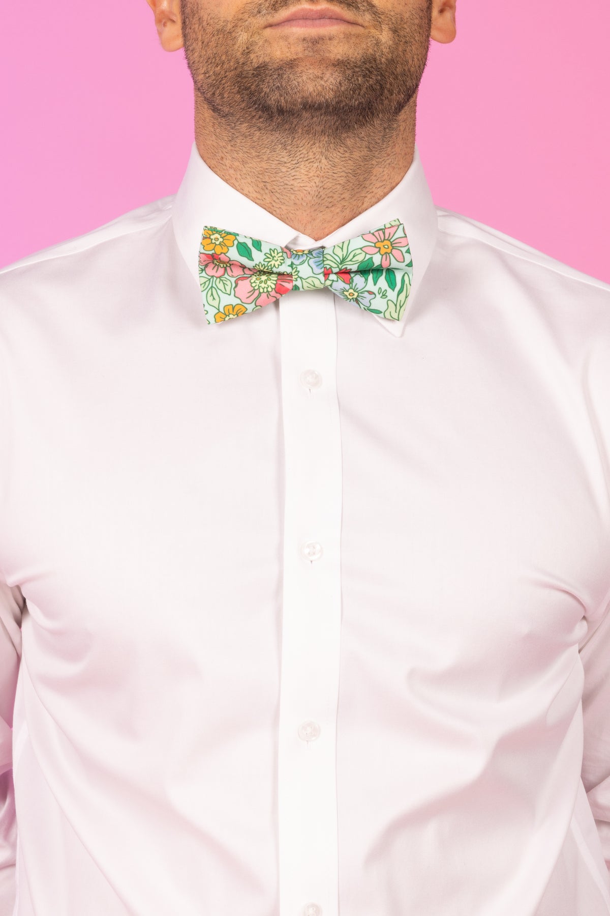 The Garden Party | Floral Derby Bow Tie - Shinesty