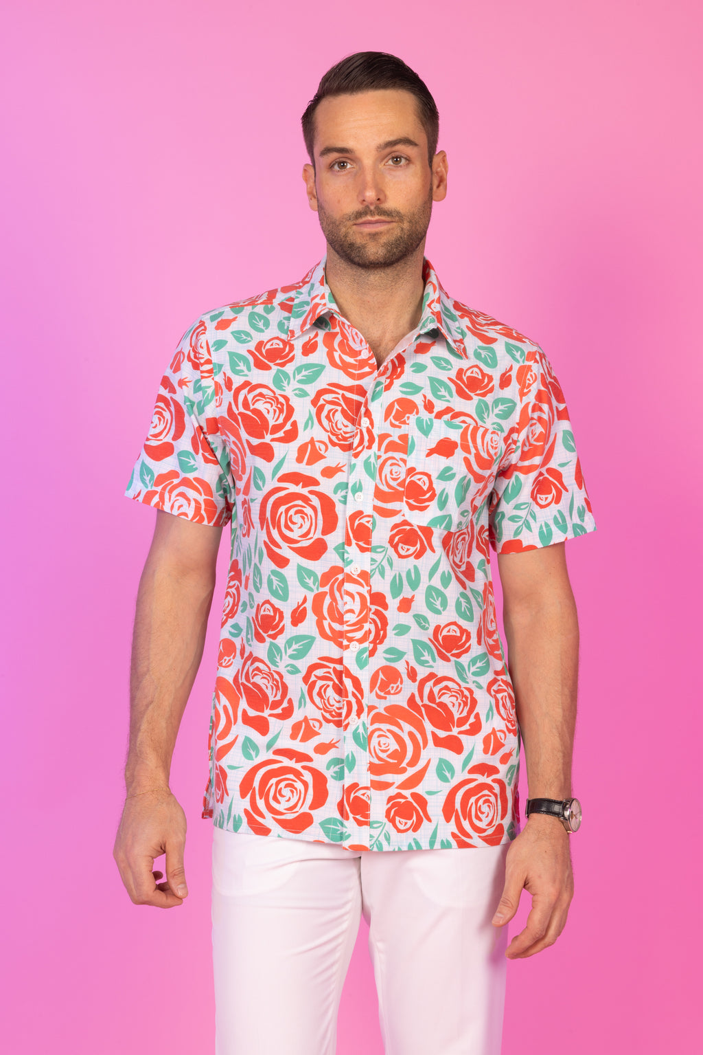 The Win By A Rose | Derby Roses Hawaiian Shirt - Shinesty