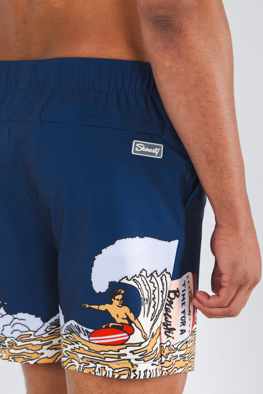 The Tidal Lager | Beer Surfer Ball Hammock® Pouch 5" Swim Trunks - Shinesty