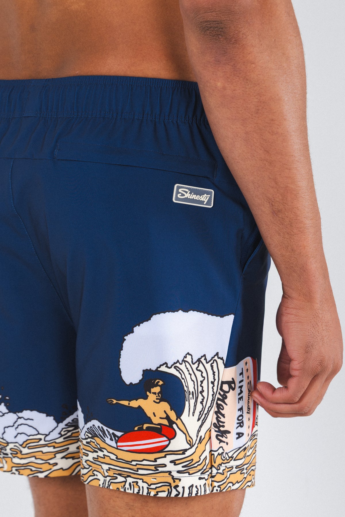 The Tidal Lager | Beer Surfer Ball Hammock® Pouch 5" Swim Trunks - Shinesty