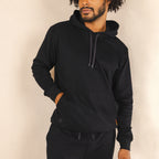 The Threat Level Midnight | Black Sexy Terry™ Men’s Lounge Hoodie - Shinesty