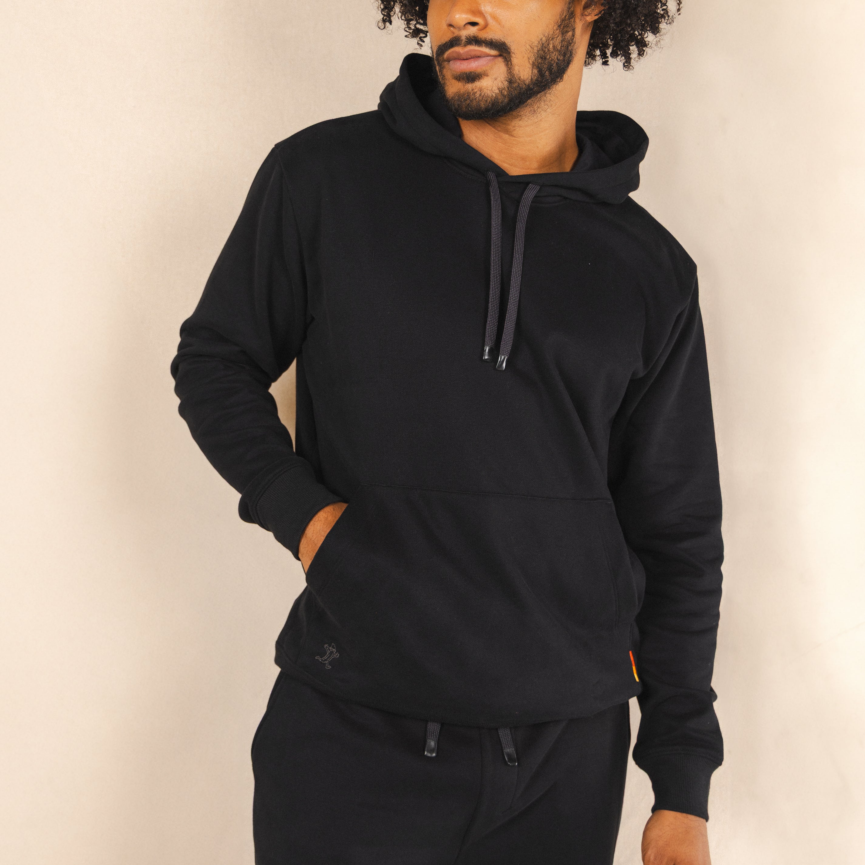 The Threat Level Midnight | Black Sexy Terry™ Men’s Lounge Hoodie - Shinesty