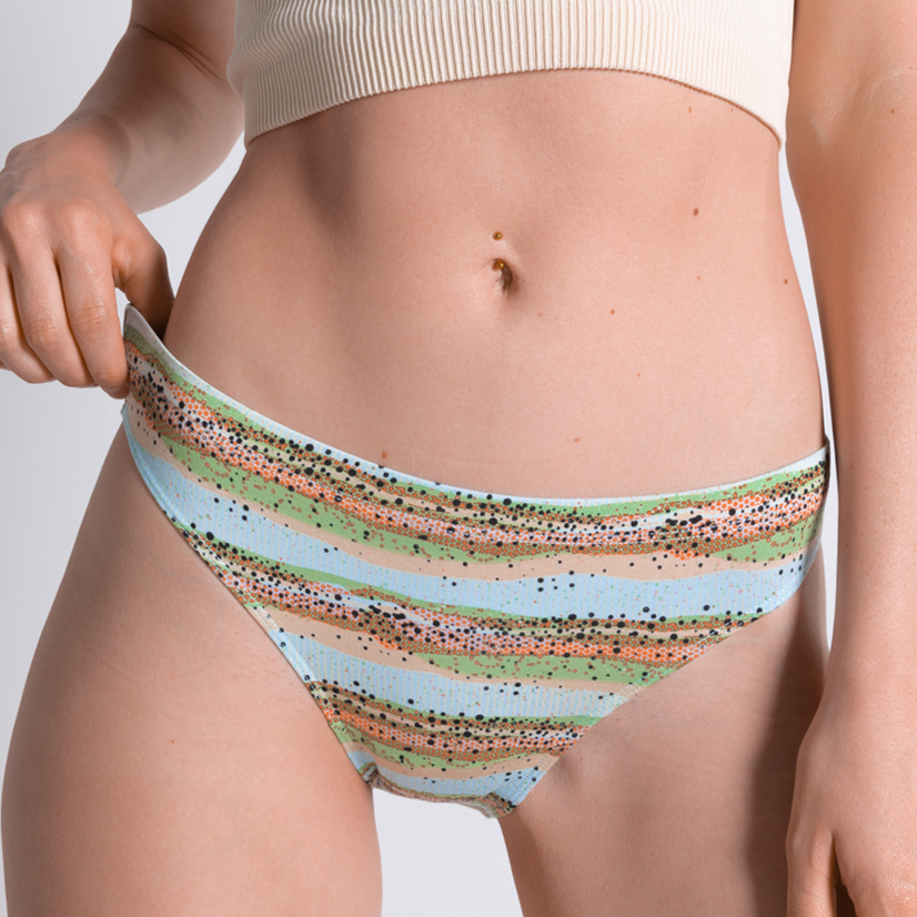 The Trout Of The Blue | Trout Skin Modal Bikini Underwear - Shinesty