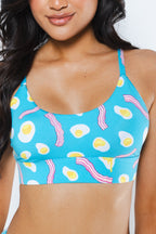The Wakey Wakey | Eggs and Bacon Boob Hammock™ Scoop Bralette - Shinesty