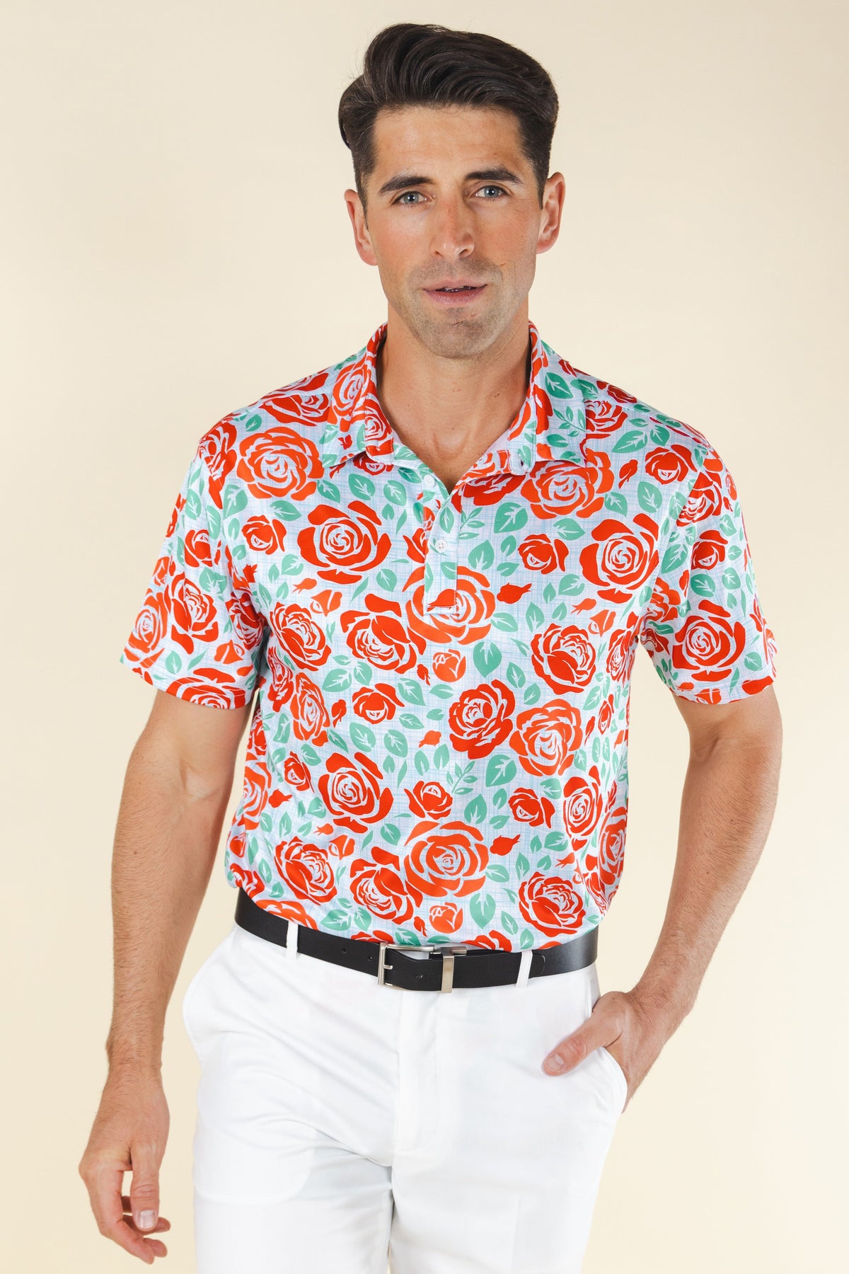 The Win By A Rose | Derby Roses Men’s Polo - Shinesty