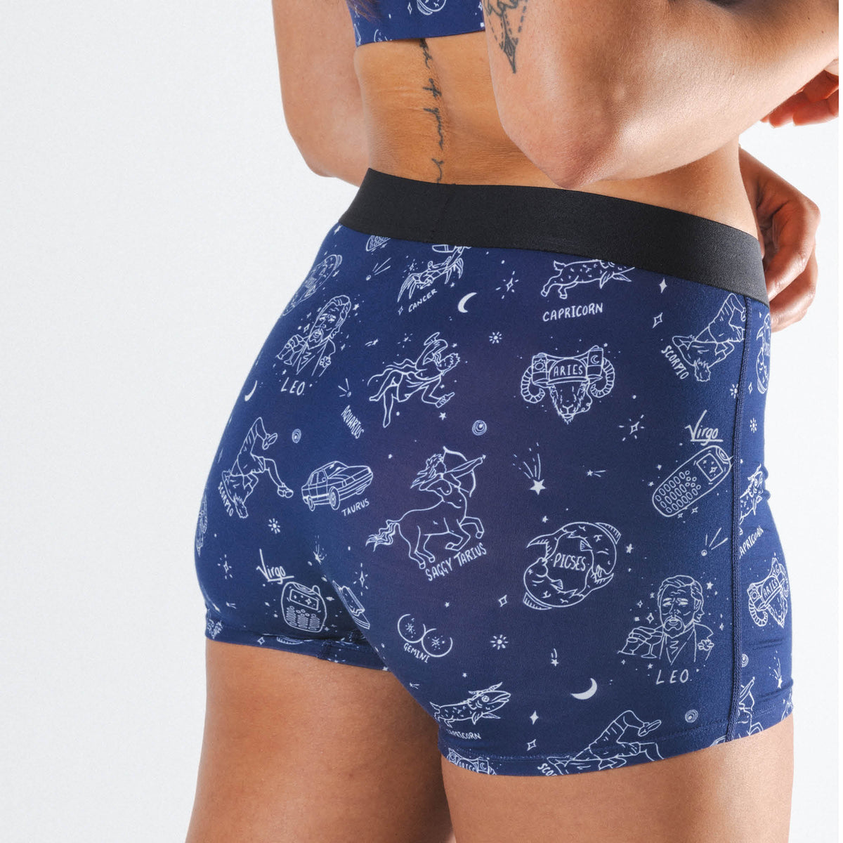 The Astrology Major | Glow in the Dark Astrological Signs Women’s Boxers - Shinesty