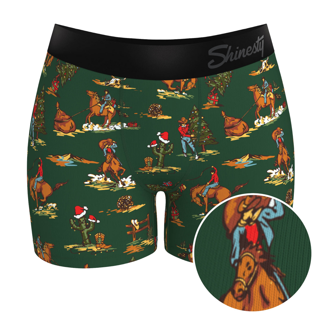 The Cowboy Christmas | Holiday Western Women’s Boxers - Shinesty