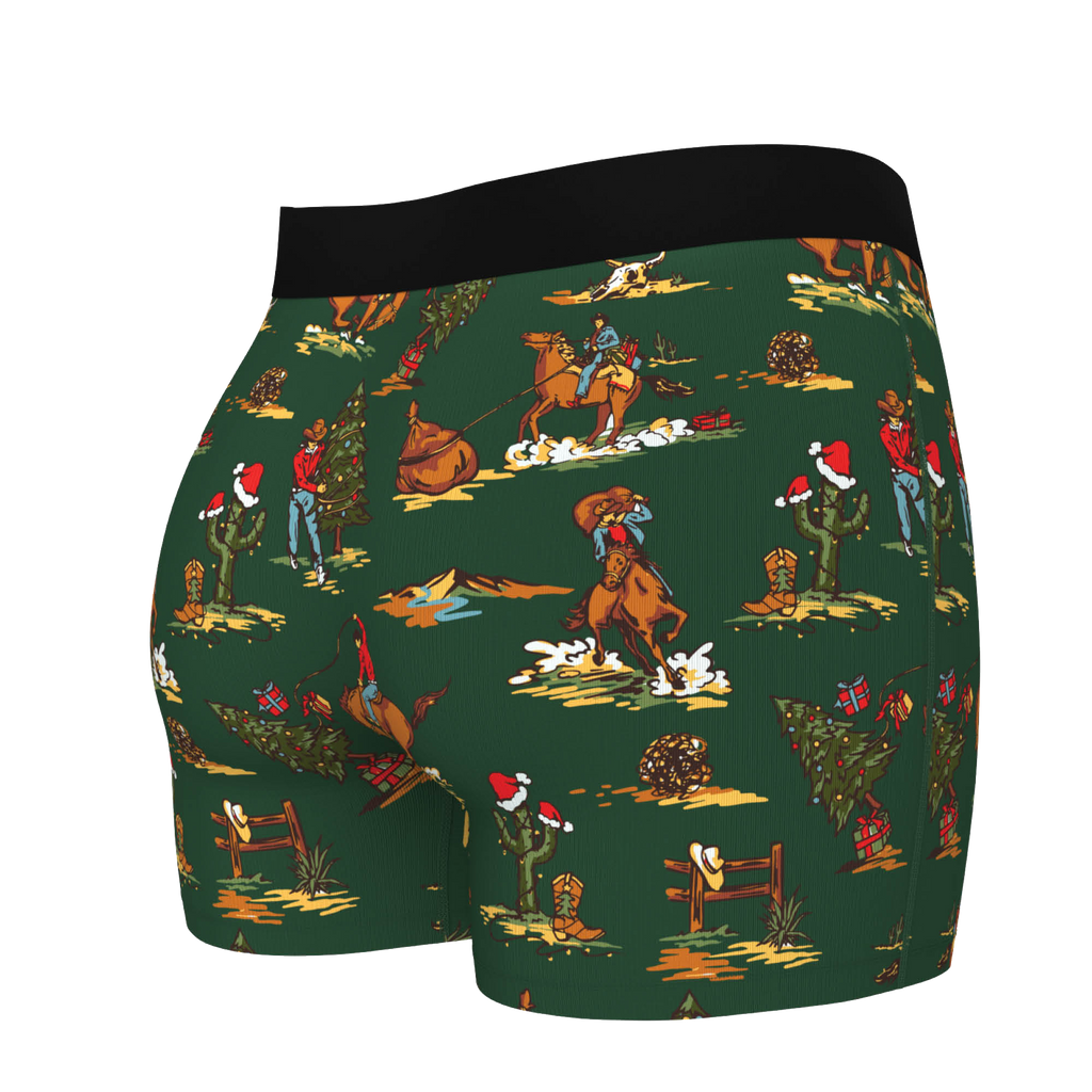 The Cowboy Christmas | Holiday Western Women’s Boxers - Shinesty