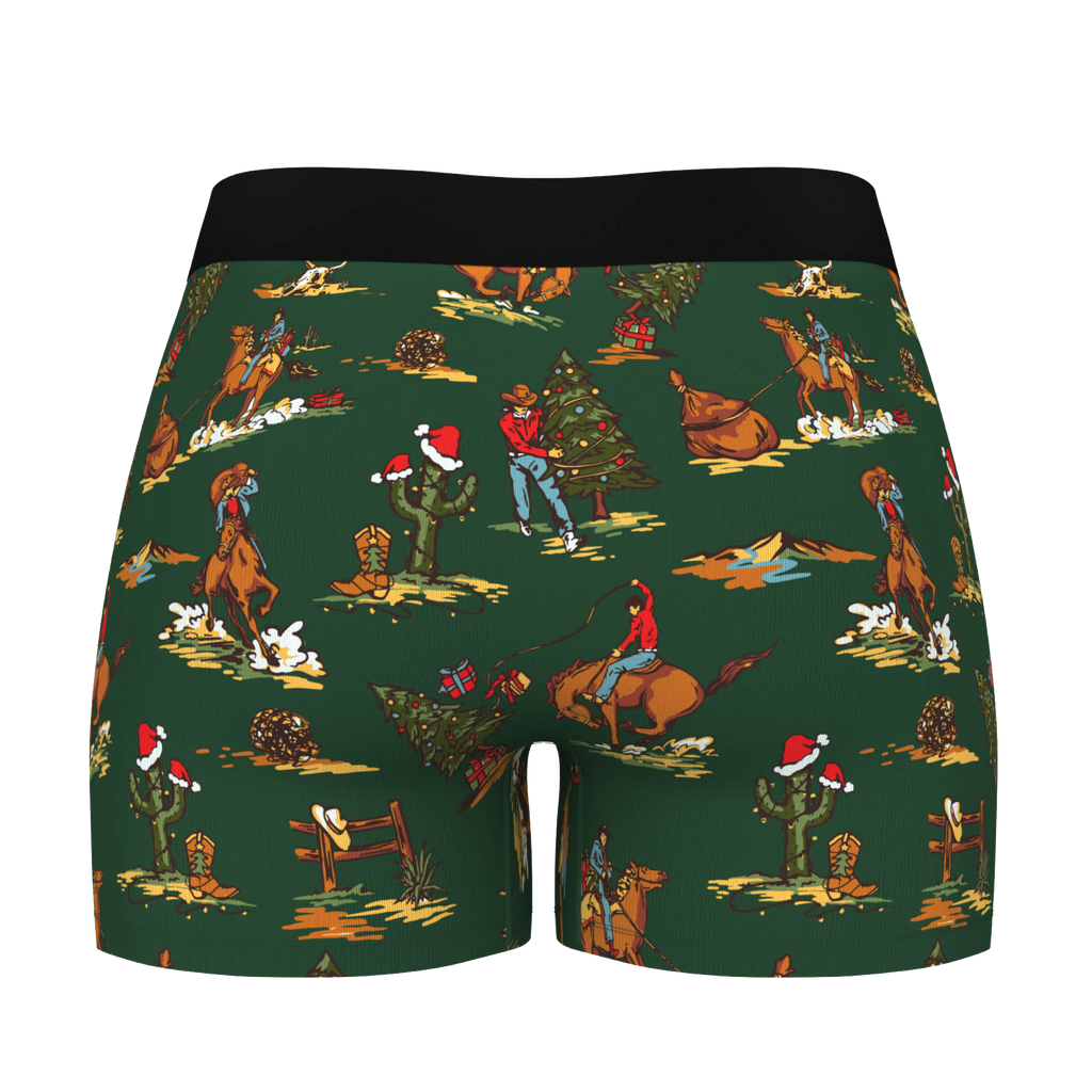 The Cowboy Christmas | Holiday Western Women’s Boxers - Shinesty