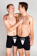 The 009 | Tuxedo Ball Hammock® Boxer Couples Matching Underwear 2 Pack - Shinesty