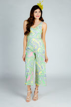 The Don't Pulitzer My Lilly | Easter Pastel Paisley Derby Jumpsuit - Shinesty
