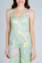 The Don't Pulitzer My Lilly | Easter Pastel Paisley Derby Jumpsuit - Shinesty