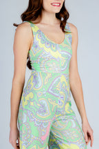 The Don't Pulitzer My Lilly | Easter Pastel Paisley Derby Jumpsuit - Shinesty