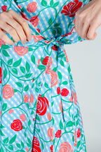 The Kentucky Fried Daily Double | Derby Roses Wrap Dress - Shinesty