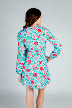 The Kentucky Fried Daily Double | Derby Roses Wrap Dress - Shinesty