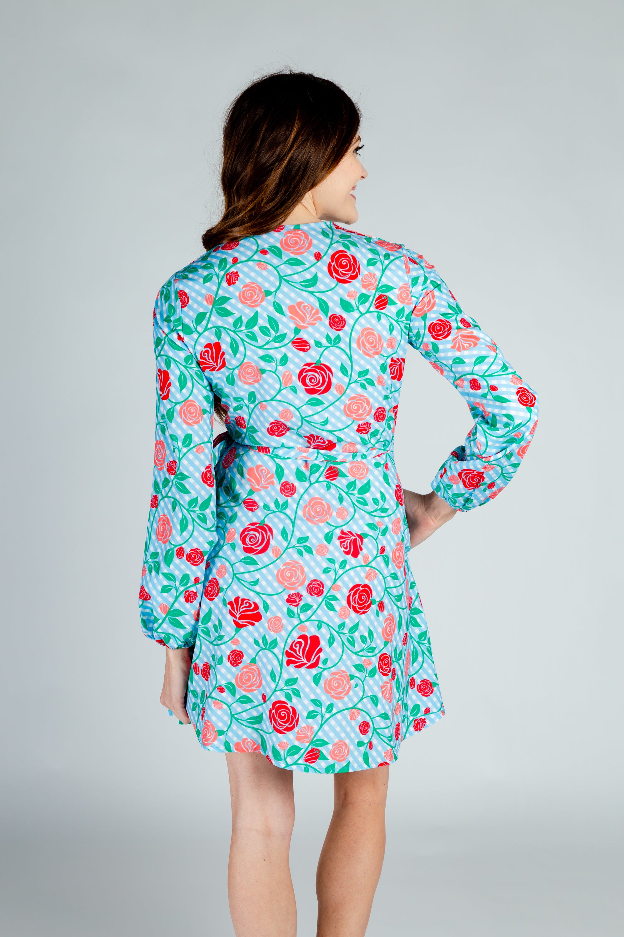 The Kentucky Fried Daily Double | Derby Roses Wrap Dress - Shinesty