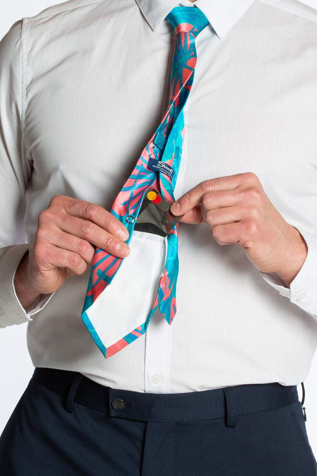 The Destination | Tropical Ultimate Pocket Tie - Shinesty
