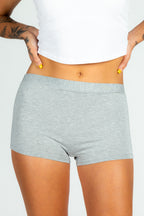 The Intramural Champ | Heather Grey Modal Boyshort Underwear - Shinesty