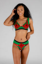 The Unwrap Me V2 | Womens Green Cheeky Christmas Underwear - Shinesty