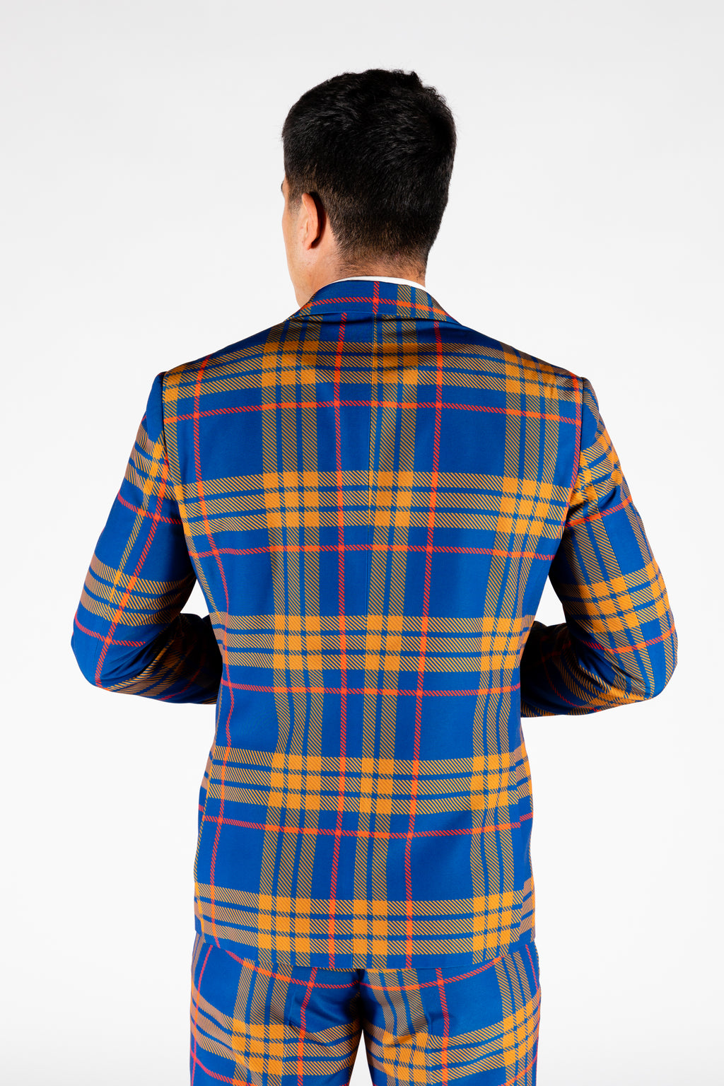 The Pipe Tobacco | Blue Plaid Suit - Shinesty