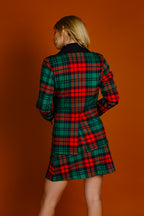 The Lincoln Log Love Lady | Women's Green Plaid Christmas Skirt - Shinesty